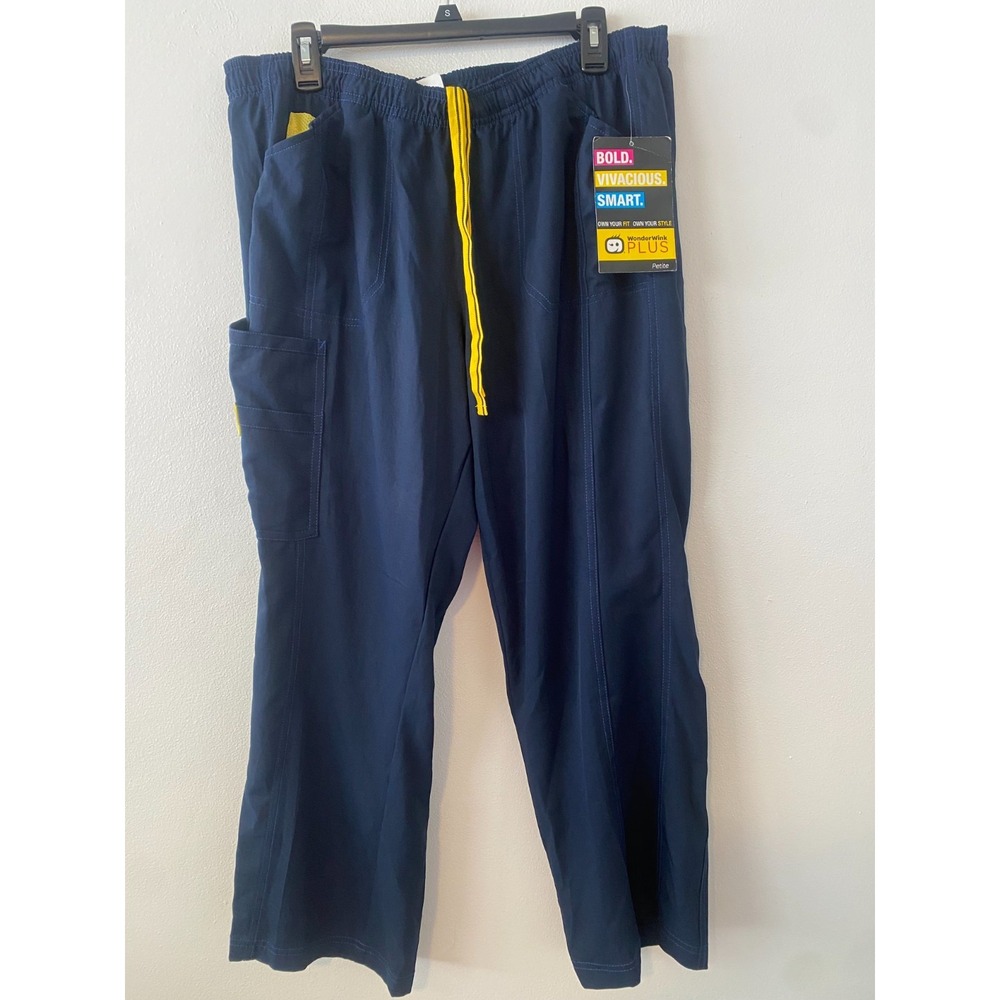 Wonder Wink Spread Good Cheer 1XP(16-18) Scrub Pants Elastic Waist 4 Pocket NEW!